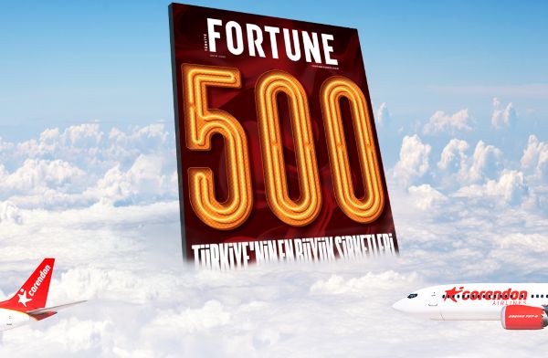 CORENDON, FORTUNE 500 TÜRKİYE LİSTESİNDE